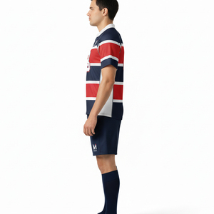Ensembles d'uniformes de rugby personnalisés imprimés par sublimation à prix d'usine, maillots et shorts de rugby professionnels unisexes, séchage rapide, antibactériens - Product Image 3