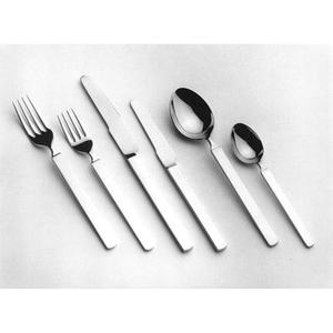 Couverts plaqués argent avec manche rond épais de créateur ensemble de couverts de fourchette et de couteau en acier inoxydable - Product Image 4