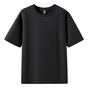 T-shirts OEM grande taille 180 g/m² en tricot 100% coton pour hommes logo personnalisé de haute qualité anti-rides et séchage rapide pour une utilisation promotionnelle - Product Image 2