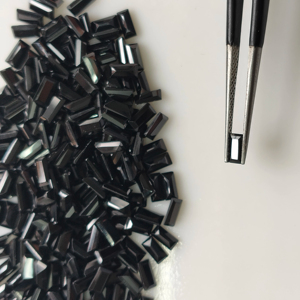 สปิเนลสีดำธรรมชาติ 5x2.5 มม. ทรงบาแกตต์ คุณภาพดีที่สุด พลอยหลวม รีดดิ้งเมาน์เทน เจมส์ ได้รับการรับรอง สำหรับทำเครื่องประดับ - Product Image 3