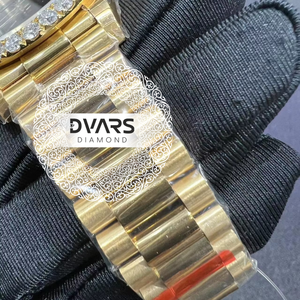นาฬิกาจักรกลหรูหรา คริสตัลแซฟไฟร์ เพชรโมอิสซาไนต์สี D ระดับความสะอาด VVS1 ตัวเรือนสแตนเลส สตีล ออโตเมติก กันน้ำ ดีไซน์หรูหรา - Product Image 4