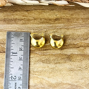 Pendientes de Aro Boho con Diseño Único en Forma de Lágrima, Minimalistas, de Latón, Chapados en Oro de 18K, Gruesos y Delicados, para Mujer, Venta al por Mayor, OEM, ODM - Product Image 6