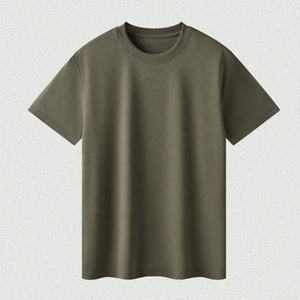 เสื้อยืดคอกลมทรงหลวม แขนสั้น ผ้าฝ้ายซูพีมา 100% คุณภาพสูง 210gsm เนื้อผ้าหรูหรา นุ่มลื่น เย็นสบาย ไม่ยับง่าย สำหรับผู้ชายและผู้หญิง - Product Image 6
