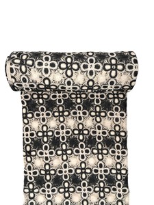 Tissu d'habillement de qualité supérieure GPO, en dentelle chimique tissée légère, imprimé motif floral à 4 pétales, pour robes femmes et filles - Product Image 3