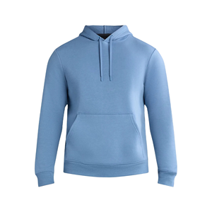 Sudadera con Capucha Azul Claro para Hombre, Corte Regular, Color Sólido, Informal, Tejida, Manga Larga, Diseño con Bolsillos, Ropa de Otoño - Product Image 3