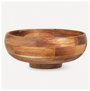 Bol à salade en bois d'acacia artisanal, écologique, grand bol de service pour fruits et collations, vaisselle en bois naturel de qualité supérieure - Product Image 3