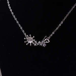 Collar con Colgante de Plata S925, Versátil, con Perla de 7.5-8mm, Cadena 321, Componentes de Joyería Vacíos para Mujer, para Accesorios de Bricolaje - Product Image 4