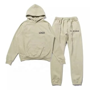 Ensemble de survêtement personnalisé avec logo, sweat-shirt et pantalon de jogging unis, nouvelle mode, pour couples, vêtements de sport, ensemble de survêtement pour hommes, 2 pièces - Product Image 1