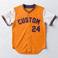 Maillot de baseball à logo blanc, manches courtes, col en V pour homme, 100% polyester, coupe classique, fermeture à boutons par RIVIAN ATLANTIC