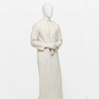 Thobes pour hommes grande taille, tendance, style arabe de Dubaï, best-seller, vêtements islamiques traditionnels, coton de qualité supérieure, légers et décontractés, style émirati