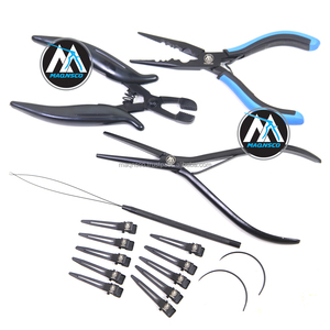 Professional Hair Extension <b>Pliers</b> <b>Set</b> 16-in 1 Micro Ring Tool Kit with Loop, Scissors & Crimping <b>Pliers</b> | MAQNSCO - Product Image 3