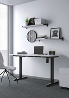 Cadre de bureau assis-debout réglable en hauteur, bureau électrique ergonomique pour la maison, le bureau et les postes de travail