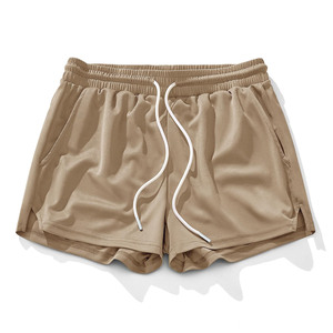 Pantalones Cortos Deportivos de Felpa Francesa para Hombre, con Logotipo Personalizado, Estilo Urbano, con Cordón Ajustable, de Alta Calidad - Product Image 2