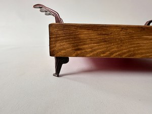 Traditional Walnut Wood Serving Tray with Persian Inlay Decorative Ottoman Tray for Coffee Table, Luxury Home Decor Serving Tray - Product Image 3
