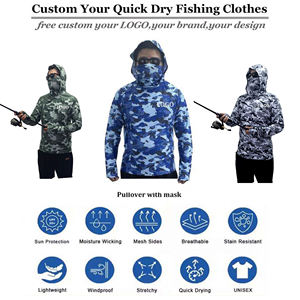 Sudadera con Capucha para Pesca, Tallas Grandes, UPF 50, Ligera, 100% Poliéster, Secado Rápido, Protección Solar, Ropa de Pesca para Exteriores - Product Image 5
