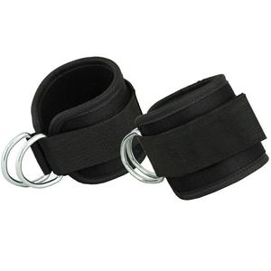 Sangle de cheville avec anneau métallique pour les exercices de musculation, les entraînements avec machine à câble et les exercices de bas du corps - Product Image 2