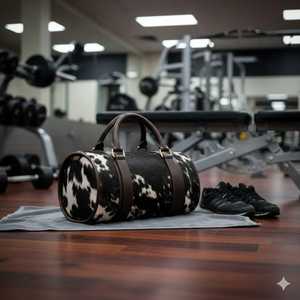 กระเป๋าเดินทางหนังแท้ลายขนสัตว์ กระเป๋าถือแบบดัฟเฟิลสำหรับวันหยุดสุดสัปดาห์ กระเป๋าเดินทางขึ้นเครื่องบิน ผู้ผลิตส่งออก LHTB-0074 - Product Image 2