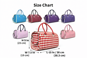 Nouveau Grand Sac Fourre-tout Élégant pour Femme, Motif Damier Gravé à la Main, Sac à Bandoulière de Voyage, Sac de Créateur Tendance - Product Image 2