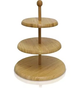 Soporte de Madera para Tartas, Plato para Exhibición de Postres, Soporte para Cupcakes, Decoración para Mesa de Boda - Product Image 4