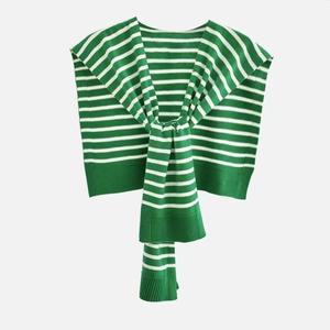 Écharpe-cape en laine tricotée unie pour femme, double usage, châle triangulaire pour l'automne et l'hiver - Product Image 2