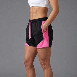 OEM Custom Embroidered Logo Breathable Quick Dry Women's Vintage High Waist Shorts 100% Cotton High Quality Summer Wear Hip Hop - Product Image 5