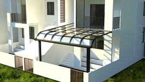 Ventes en gros de couvertures de terrasse en polycarbonate avec structure en aluminium pour projets de terrasses et de jardins extérieurs - Product Image 4