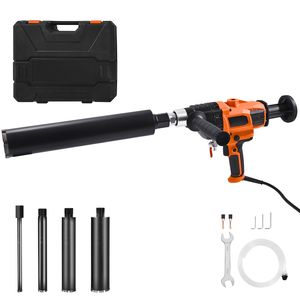 Trapano carotatore portatile a secco e a umido per calcestruzzo, 4 punte diamantate, diametro di foratura 0.8-6.3 mm, OEM, con cavo - Product Image 1