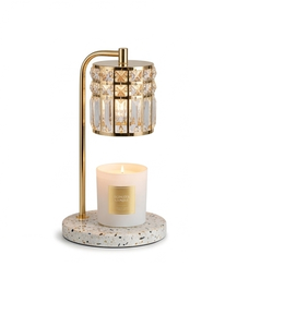 Holiday Hot Sale <b>Timer</b> Glass Melt Wax Warmer Customized Rubber Wood Adjustable Height Dimming Electric Fragrance Lamp - Product Image 5