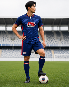 Tenue de football personnalisée 2026 : Maillot et short de soccer respirants, anti-humidité, séchage rapide, 100 % polyester, taille élastique - Product Image 5