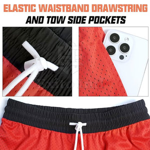 Shorts en maille pour hommes de haute qualité, best-seller, 100% polyester, séchage rapide, pour l'entraînement et usage décontracté, taille mi-haute, offre spéciale - Product Image 3