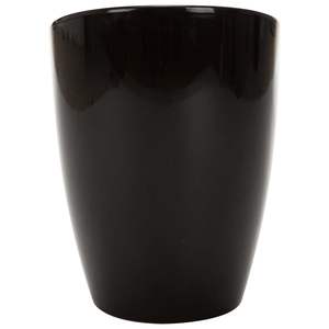 Tabouret et ottoman de rangement compacts en similicuir noir et rouge et en plastique - Product Image 4