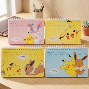 Planificador Pokemoned, 4 Piezas, Papelería Coreana para Niños, Lindo Personaje Pika, Diario, Notas, Anime, Distribuidor al por Mayor - Product Image 1