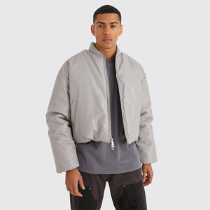 Blouson Homme Respirant et Coupe-Vent à Fermeture Éclair Intégrale, Coupe Droite, Nouvelle Collection Printemps, Vente Chaude, Design Personnalisé Uni avec Deux Poches, Vente en Gros - Product Image 2