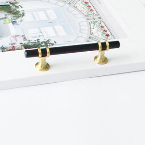 Cheap Price Luxury Black <b>Gold</b> Zinc Alloy Round <b>Cabinet</b> Handle Premium Quality Hardwares Materials Hardware Products for Kitchen - Product Image 1