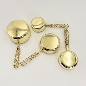 Nuevo Producto Listo para Enviar: Taza Medidora de Acero Inoxidable Dorada con Asa de Alambre de Hierro, Herramientas para Hornear, Utensilios de Medición en India - Product Image 5