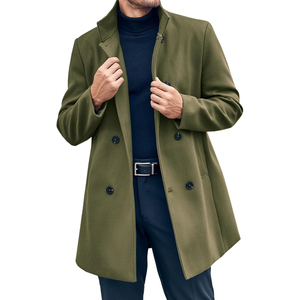 In New Stock Oem Service Design <b>Men</b> <b>Wool</b> <b>Long</b> <b>Coats</b> Premium Quality Hot Sale <b>Men</b> <b>Long</b> <b>Wool</b> <b>Coat</b> - Product Image 6