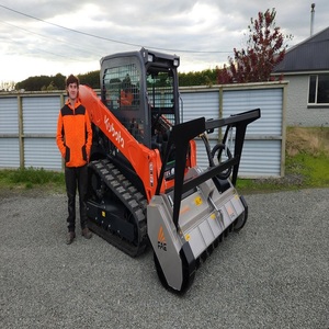 High Quality Diesel Kubota Skid Steer Forestry Mulcher <b>Hydraulic</b> PLC Brush <b>Cutter</b> Attachment Land Clearing Vegetation Management - Product Image 3