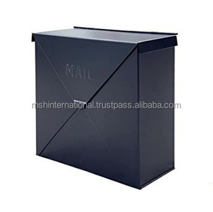 Wall Mount Metal Mailbox <b>Outdoor</b> Waterproof Letter <b>Box</b> Front Access Powder Coated Durable Non-Locking - Product Image 4