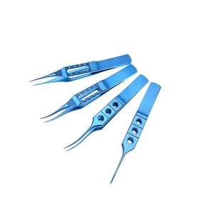 <b>Titanium</b> Toothless Forceps Tweezers Tying Forceps Ophthalmic Surgical Instrument Microsurgical Eye Tools Reusable - Product Image 2