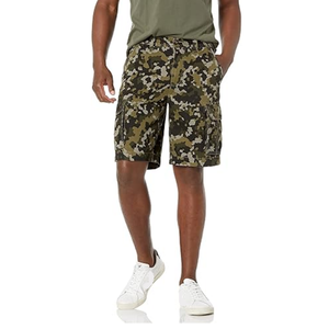 Pantalones Cortos Cargo Personalizados para Hombre, Color Negro Camuflaje, con Múltiples Bolsillos, Casuales, para Exteriores, Verano, Estilo Urbano, Venta al Por Mayor - Product Image 1