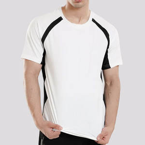 T-shirt à manches courtes pour homme, coupe classique, design à empiècements longs, personnalisé, haute qualité, léger, 180 g/m² - Product Image 2
