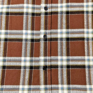 Chemises en flanelle à carreaux pour hommes, 100% coton, anti-rides, respirantes, col rabattu, chemises décontractées d'automne - Product Image 2
