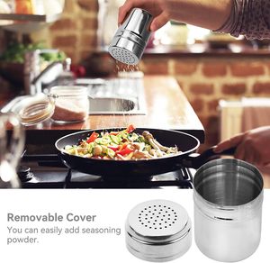 Wholesale Premium Quality Stainless Steel Herb <b>Spice</b> Tools Tableware Serveware Dredge Shaker Handle Salt Pepper Shakers - Product Image 3