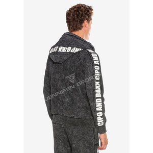 Conjunto de Pantalones Deportivos de Felpa Francesa para Hombre, Talla Grande, 100% Algodón, con Logotipo Personalizado al por Mayor, Estilo Casual, Lavado Ácido, para Invierno - Product Image 5