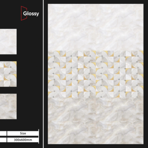 Azulejos de Pared de Cerámica de Alta Calidad con Superficie Brillante de 12x24 Pulgadas (30x60 cm), Solución Decorativa Moderna para Interiores de Baños y Cocinas - Product Image 1