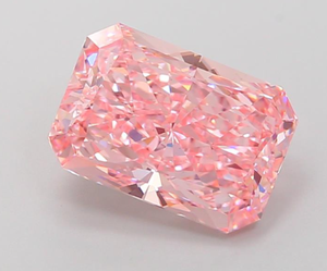 Diamante Cultivado en Laboratorio con Certificación IGI, Corte Radiante de 4.12 CT, Color Rosa Intenso Fantasía, Claridad VS1, CVD 675557411, Joyería ROYAL GEMS - Product Image 1