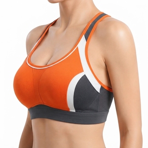 Lightweight Structure Breathable Panels Secure Fit Moisture Control Women Sports <b>Bra</b> Designed With Four Way <b>Stretch</b> Fabric - Product Image 3