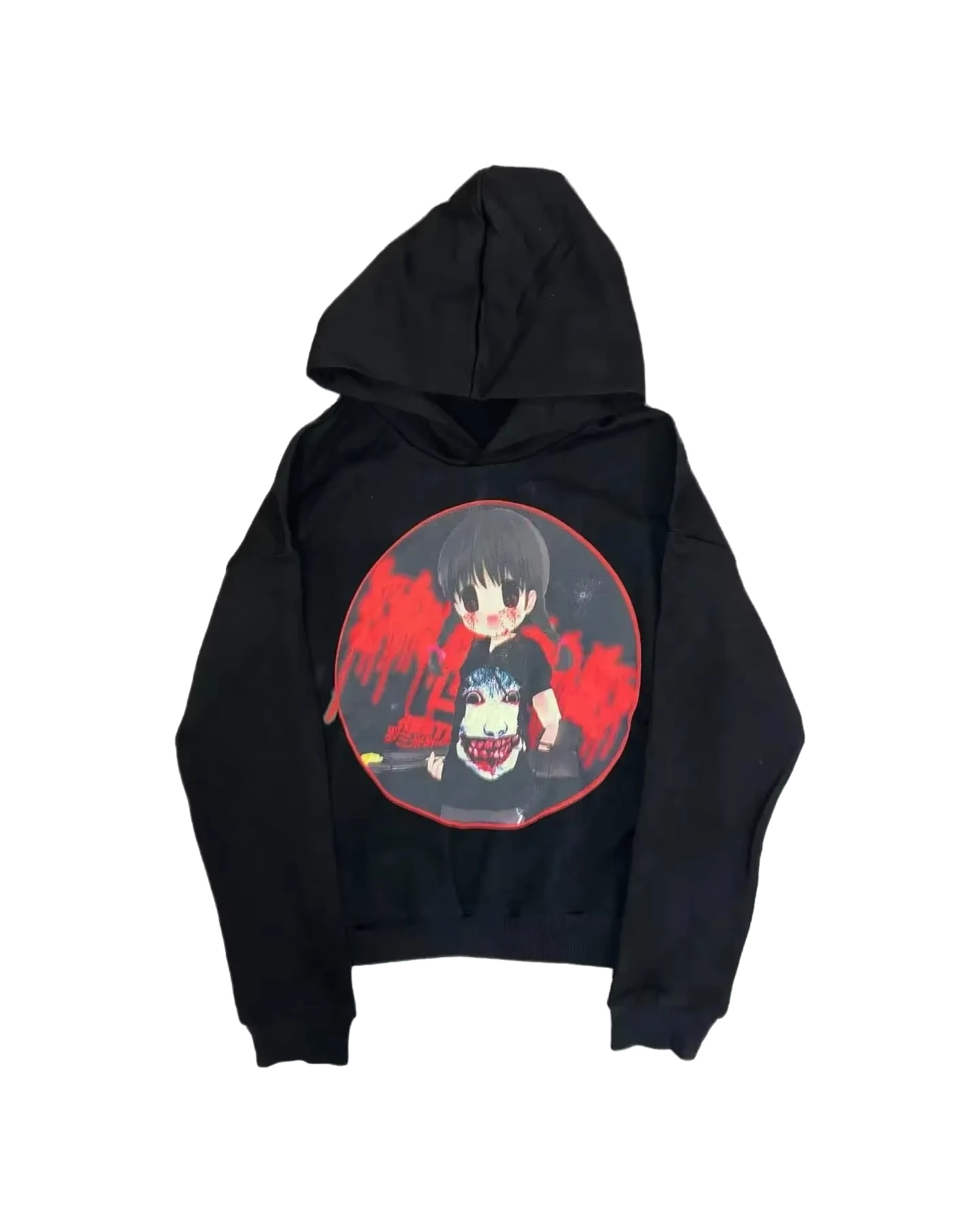 Drolandmiller Punk Goth Hip Hop Women's Fleece Hoodie