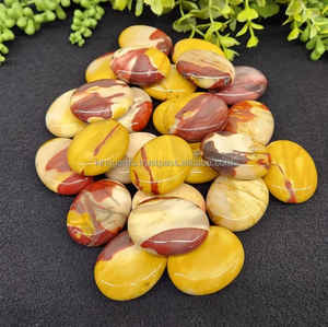 Piedra de Palma Pulida de Jaspe Mookaite Natural, Cristal Curativo - Product Image 2