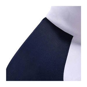 Ensemble veste rouge à fermeture éclair et pantalon de jogging bleu marine pour homme, survêtement respirant et tendance pour l'exercice et la remise en forme - Product Image 4